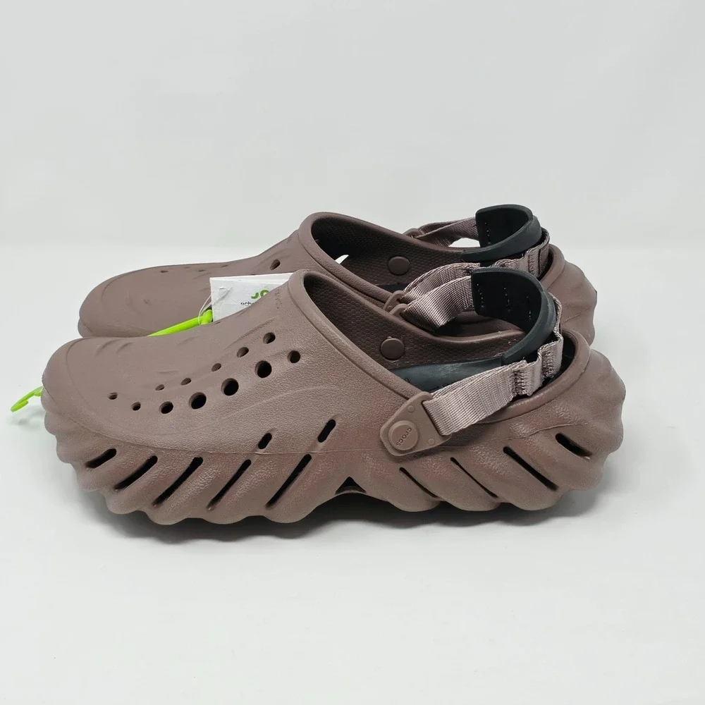 Crocs Echo Clog Brown Men's Size 8 / Women's Size 10 Slip On Sandal 207937-0LF